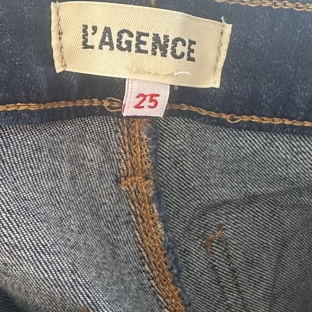 NWT L'Agence Bell Bottom Flare Blue Jeans - Size 25 - Picture 3 of 6